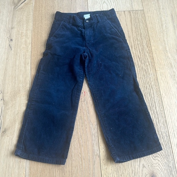 Janie and Jack navy corduroy pants 4 boys - Picture 1 of 5